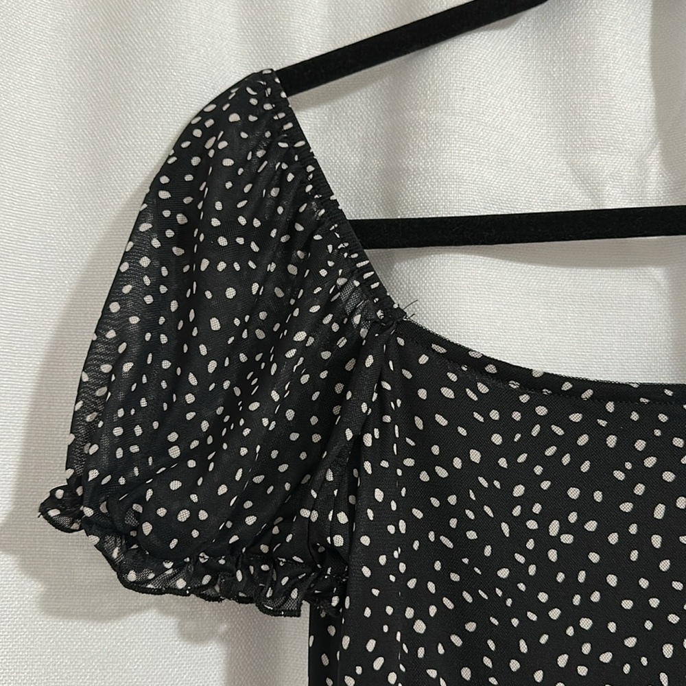 Altar’d state Black and White Polka Dot Women's Dress - Picture 5 of 6